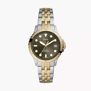 Fossil Two-Tone Gold and Silver Watch